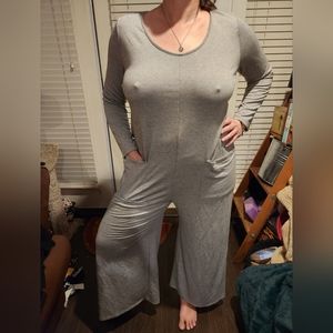 Annabelle  Grey jersey romper